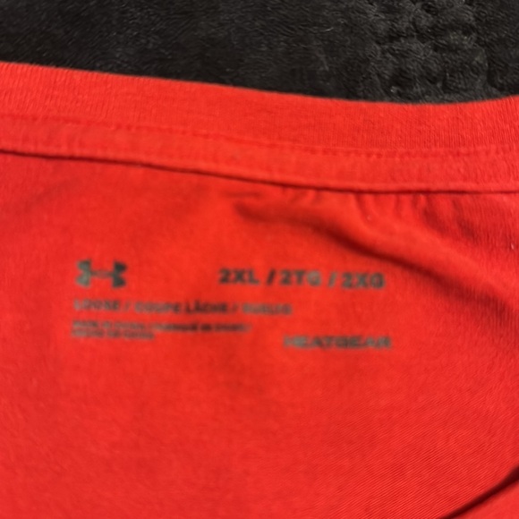 Under Armour, red with white freedom T-shirt size XXL. - Picture 4 of 6